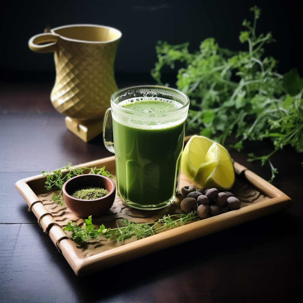 recipe Matcha and Microgreen Wellness Drink