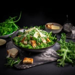 recipe Microgreen Caesar Salad